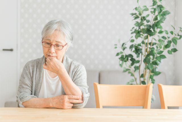 落ち込む人